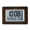 Seiko R-Wave Atomic Digital Clock - QHR020WLH Brown