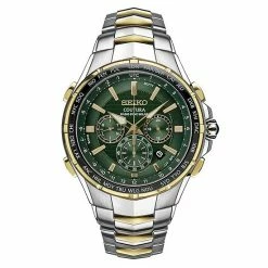 Seiko Shop 3 Seiko Men's Coutura Two Tone Stainless Steel Radio Sync Solar Watch - SSG022
