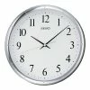 Seiko Ultra Modern Silver Tone Wall Clock