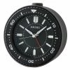 Seiko Mai Black Alarm Clock Table Decor