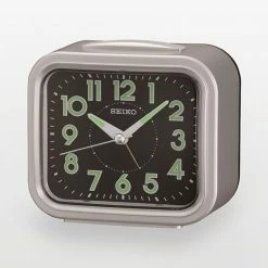 Seiko Silver Tone Alarm Clock - QHK023SLH
