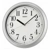 Seiko Yori Silver Finish Wall Clock