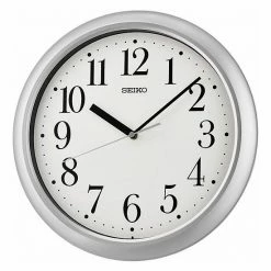 Seiko Yori Silver Finish Wall Clock