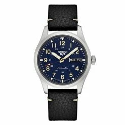 Seiko Men's 5 Sports Stainless Steel Blue Dial Watch - SRPG39