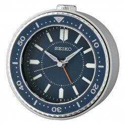 Seiko Mai Navy Blue Alarm Clock Table Decor