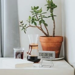 Seiko Olympia Heritage Mini Marathon Silver Finish Clock Table Decor -Seiko Shop unnamed file 389