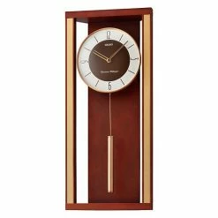 Seiko Modern Deco Pendulum Wall Clock Brown -Seiko Shop unnamed file 397