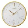Seiko Faux Marble Carrara Wall Clock
