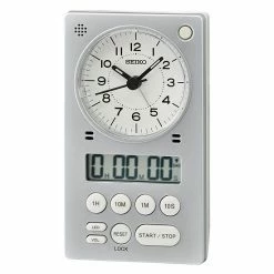 Seiko 3-in-1 Alarm Clock Table Decor Silver -Seiko Shop unnamed file 423