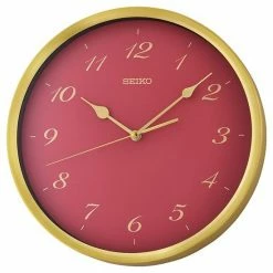 Seiko Saito Jewel Tone Wall Clock