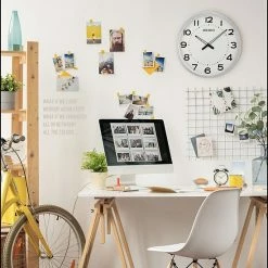 Seiko 20" Ultra-Modern Silver-Tone Wall Clock 11 Seiko 20" Ultra-Modern Silver-Tone Wall Clock -Seiko Shop unnamed file 451