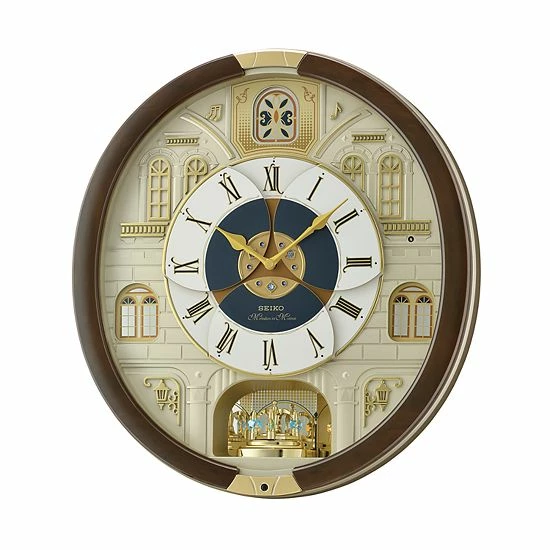 Seiko Melodies In Motion Wall Clock - QXM371BRH 3 Seiko Melodies In Motion Wall Clock - QXM371BRH