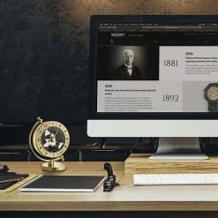 Seiko Gold Tone Globe Clock -Seiko Shop unnamed file 460