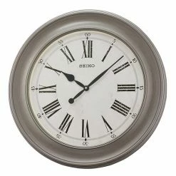Seiko Noa Gray Wall Clock