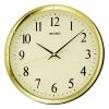 Seiko Ultra Modern Gold Tone Wall Clock