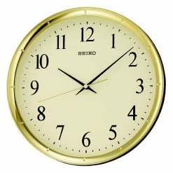 Seiko Ultra Modern Gold Tone Wall Clock