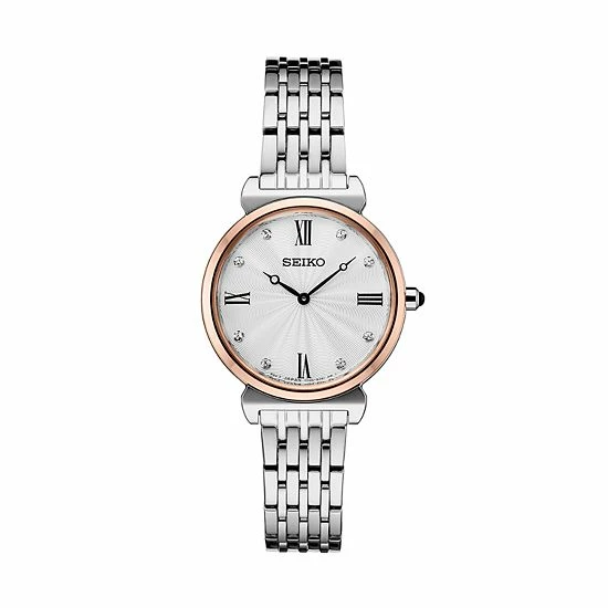 Seiko Women's Crystal Accent Two Tone Stainless Steel Watch - SFQ798 3 Seiko Women's Crystal Accent Two Tone Stainless Steel Watch - SFQ798