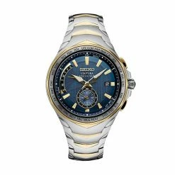Seiko Men's Coutura Two Tone Stainless Steel Radio Sync Solar Watch - SSG020