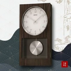 Seiko Modern Dark Wooden Wall Clock -Seiko Shop unnamed file 585