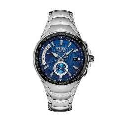 Seiko Shop 9 Seiko Men's Coutura Stainless Steel Radio Sync Solar Watch - SSG019