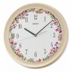 Seiko Niko Floral Wall Clock