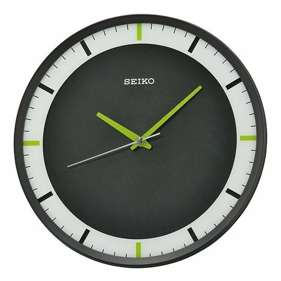 Seiko Mari Black Wall Clock 3 Seiko Mari Black Wall Clock