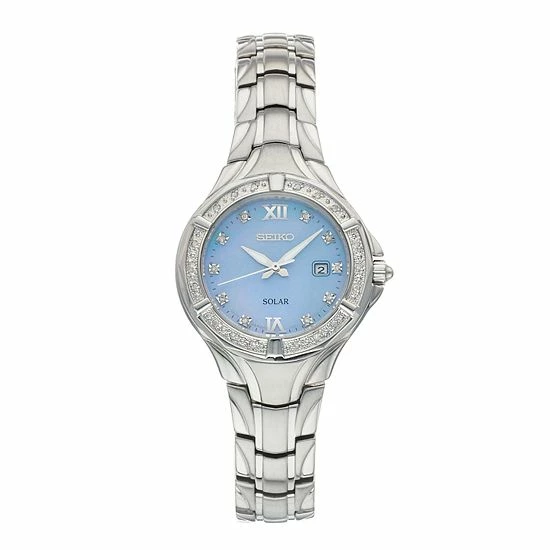 Seiko Women's Solar Diamond Accent Watch - SUT371 3 Seiko Women's Solar Diamond Accent Watch - SUT371