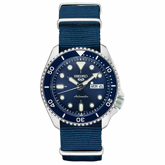 Seiko Men's Blue Nylon NATO Strap Dive Watch - SRPD87 3 Seiko Men's Blue Nylon NATO Strap Dive Watch - SRPD87