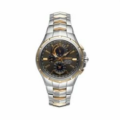 Seiko Men's Coutura Two Tone Stainless Steel Solar Chronograph Watch - SSC376